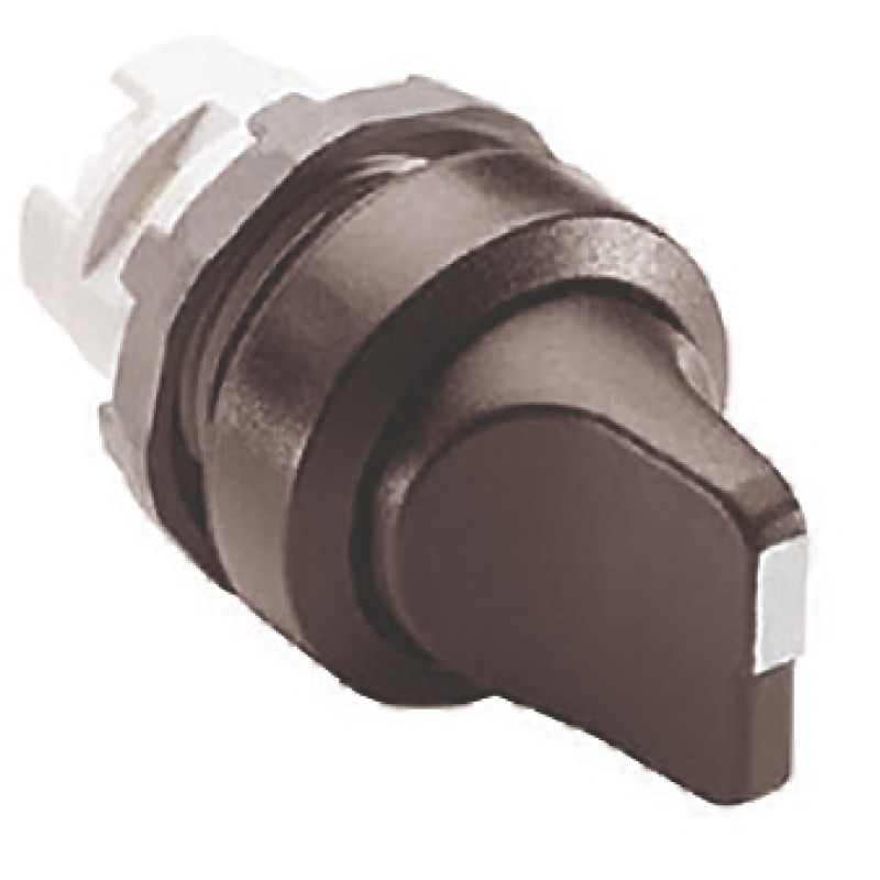 1 pcs - ABB ABB Modular Series 3 Position Selector Switch Head, 22mm Cutout, Black Handle