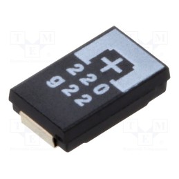 10 pcs : 4TPE220MF - Capacitor: tantalum-polymer, low ESR, 220uF, 4VDC, TPE, SMD, ±20%