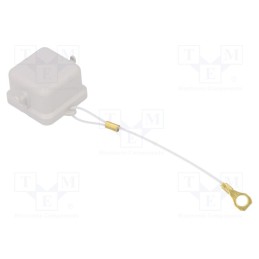 10 pcs : CK 03 C - Protection cover, CK, size 21.21, Enclos.mat: plastic, -40÷125°C
