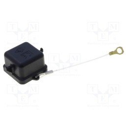 10 pcs : CK 03 CAN - Protection cover, CK, size 21.21, Enclos.mat: plastic, -40÷125°C