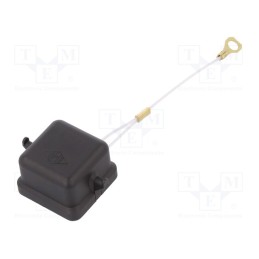 10 pcs : CK 03 CN - Protection cover, CK, size 21.21, Enclos.mat: plastic, -40÷125°C