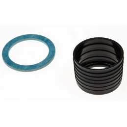 1 Pack of 4 - PMA Straight, Conduit Fitting, 17mm Nominal Size, M20, PA 6, Black