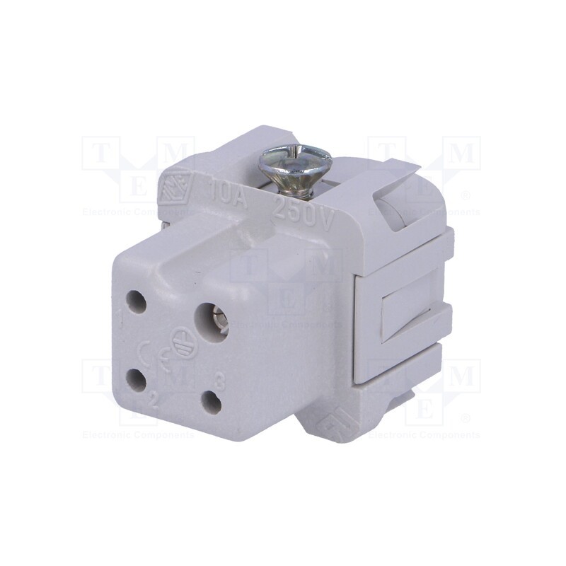 10 pcs : CKF 03 - Connector: HDC, contact insert, female, CK, PIN: 4, 3+PE, size 21.21