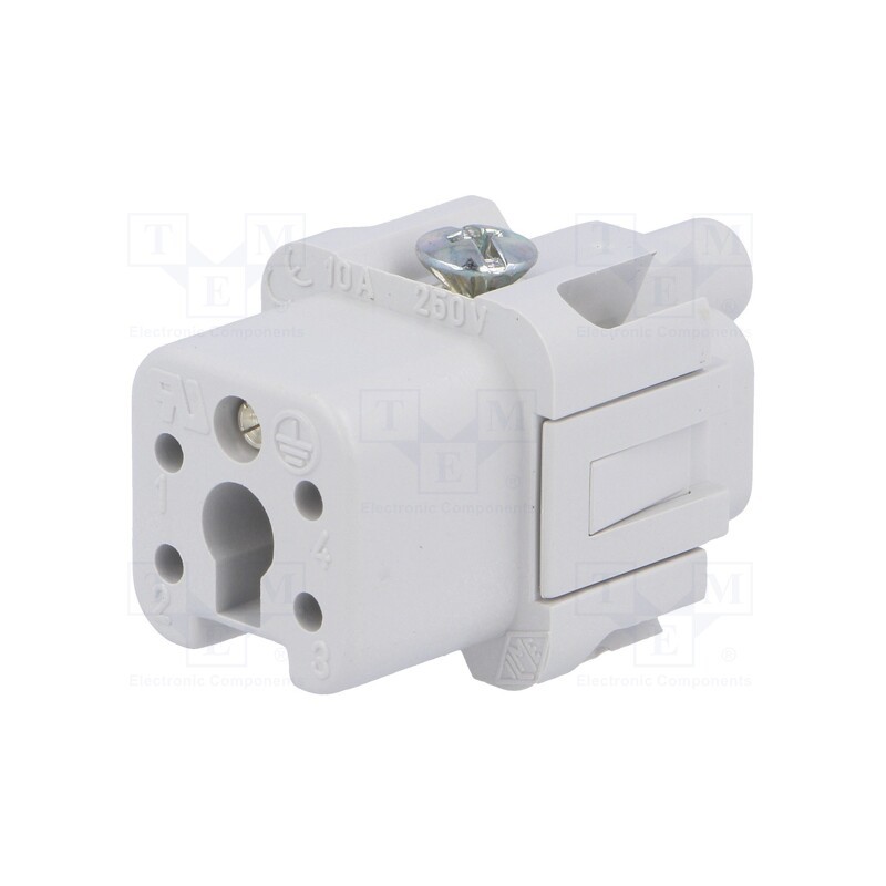 10 pcs : CKF 04 - Connector: HDC, contact insert, female, CK, PIN: 5, 4+PE, size 21.21