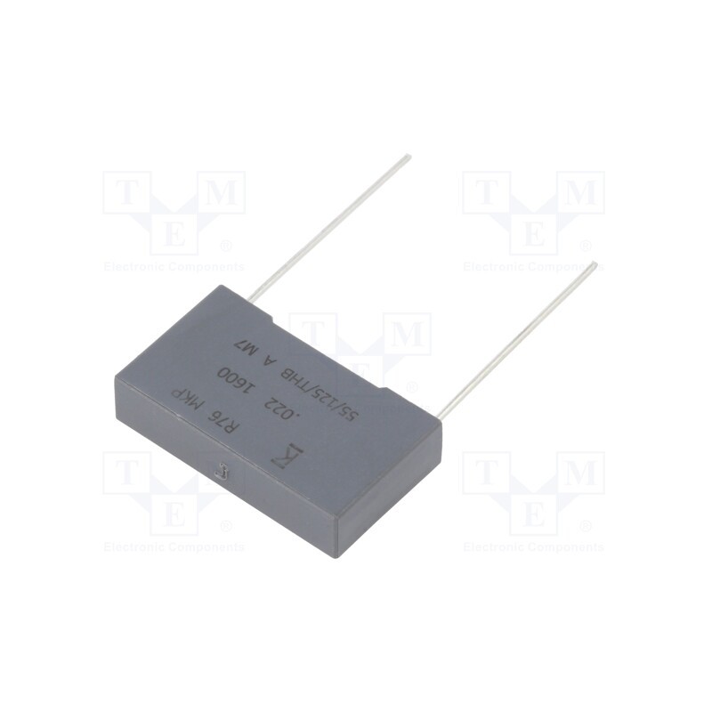 10 pcs : R76TN222050H3J - Capacitor: polypropylene, 22nF, 26.5x6x15mm, THT, ±5%, 22.5mm, R76
