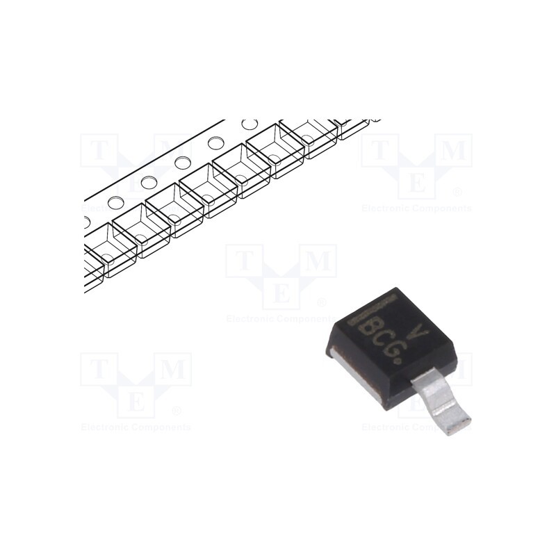 10 pcs : MBRM130LT1G - Diode: Schottky rectifying, SMD, 30V, 1A, DO216AA,