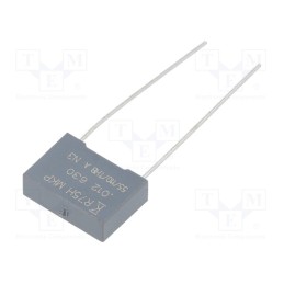 50 pcs : R75PF212050H3J - Capacitor: polypropylene, 12nF, 13x4x9mm, THT, ±5%, 10mm, -55÷105°C