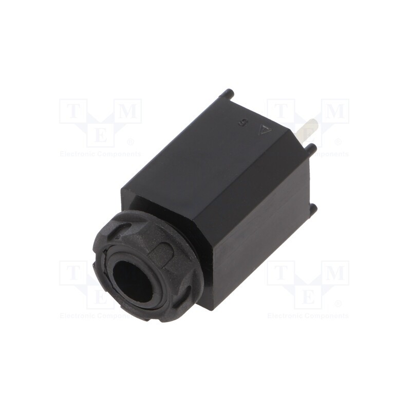 10 pcs : CL11064A J/SKT S1V/SSS BLK (W/O EARTH) - Socket, Jack 6,3mm, female, straight, THT, S1V