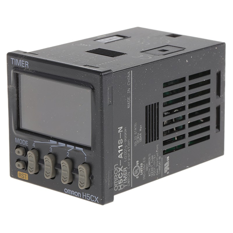 1 pcs - Omron H5CX Series Panel Mount Timer Relay, 100 - 240V ac, 1-Contact, 0.001 s - 9999h