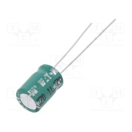 10 pcs : HV0810-2R7105-R - Supercapacitor, THT, 1F, 2.7VDC, -10÷30%, Body dim: Ø8x13.5mm
