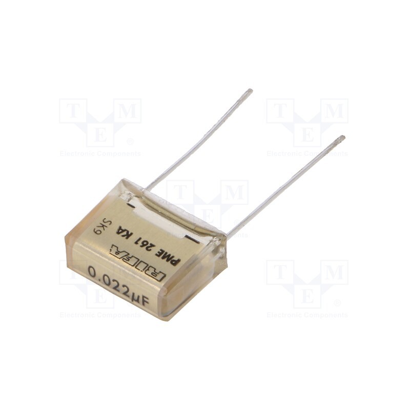 10 pcs : PME261KA5220KR19T0 - Capacitor: paper, 22nF, 220VAC, 10.2mm, ±10%, THT, PME261, 400VDC