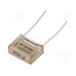 10 pcs : PME261JA4470KR19T0 - Capacitor: paper, 4.7nF, 500VAC, 10.2mm, ±10%, THT, PME261, 1000VDC