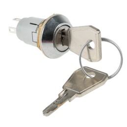 1 pcs - IP66, IP67 Keylock Switch, SPDT, 1 A @ 115 V ac 2-Way Common-Key