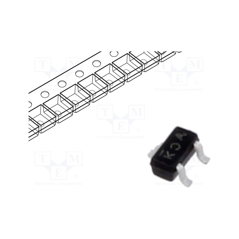 20 pcs : SI1012CR-T1-GE3 - Transistor: N-MOSFET, unipolar, 20V, 0.63A, Idm: 2A, 0.15W, SC75A