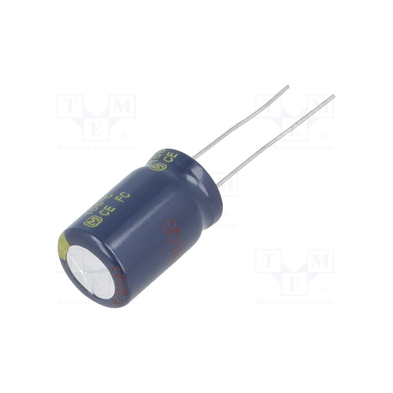 10 pcs : EEUFR1E152B - Capacitor: electrolytic, low ESR, THT, 1500uF, 25VDC, Ø12.5x20mm