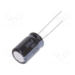 10 pcs : EEUFR1C222 - Capacitor: electrolytic, low ESR, THT, 2200uF, 16VDC, Ø12.5x20mm