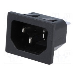 10 pcs : CL19192RB - Connector: AC supply, socket, male, 10A, 250VAC, IEC 60320, C14 (E)
