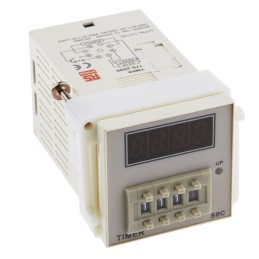 1 pcs - RS PRO Plug In Timer Relay, 100 - 240V ac, 1-Contact, 999.9s, 1-Function, SPDT