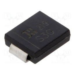 20 pcs : S3G-13-F - Diode: rectifying, SMD, 400V, 3A, SMC, Ufmax: 1.15V, Ifsm: 100A