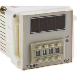 1 pcs - RS PRO Plug In Timer Relay, 100 - 240V ac, 1-Contact, 999.9s, 1-Function, SPDT