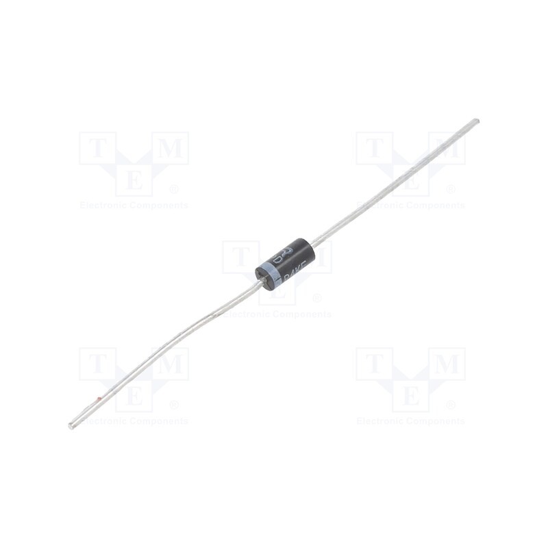 20 pcs : P4KE27A - Diode: TVS, 400W, 27V, 11A, unidirectional, ±5%, DO15,