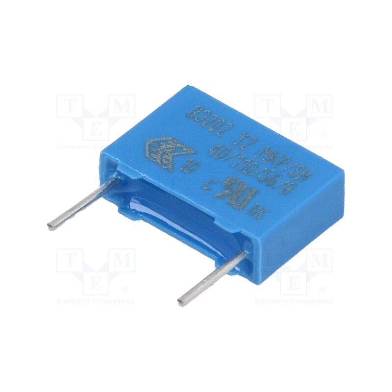50 pcs : B32021A3222M - Capacitor: polypropylene, 2.2nF, 4x9x13mm, THT, ±20%, 10mm, 300VAC