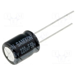 50 pcs : EKM227M1HG1BRRSHP - Capacitor: electrolytic, THT, 220uF, 50VDC, Ø10x12.5mm, Pitch: 5mm