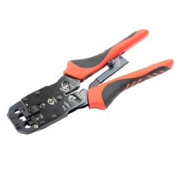 1 pcs - CK Ratchet Crimping Pliers Hand Crimp Tool for RJ11 Connectors, RJ12 Connectors, RJ45 Connectors