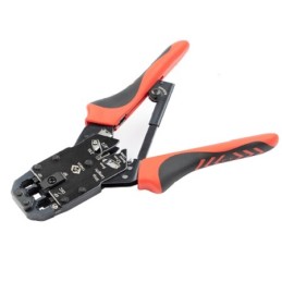 1 pcs - CK Ratchet Crimping Pliers Hand Crimp Tool for RJ11 Connectors, RJ12 Connectors, RJ45 Connectors