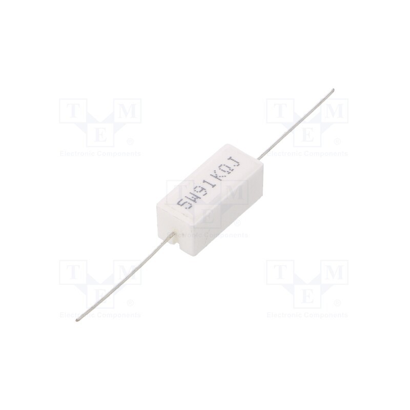 50 pcs : CRL5W-91K - Resistor: power, cement, THT, 91kΩ, 5W, ±5%, 9.5x9.5x22mm