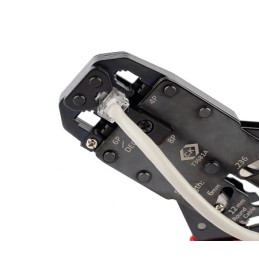 1 pcs - CK Ratchet Crimping Pliers Hand Crimp Tool for RJ11 Connectors, RJ12 Connectors, RJ45 Connectors