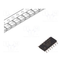 10 pcs : 74HC14D(BJ) - IC: digital, NOT, Ch: 6, C²MOS, SMD, SO14, 2÷6VDC, -40÷125°C, 11ns, HC
