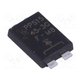 10 pcs : PPS1545-3G - Diode: Schottky rectifying, SMD, 45V, 15A, PowerSMD,