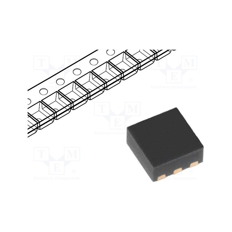 10 pcs : IRLHS6376TRPBF - Transistor: N-MOSFET, unipolar, 30V, 3.6A, 1.5W, PQFN2X2
