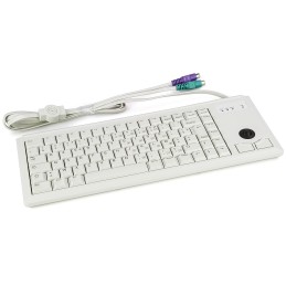 1 pcs - CHERRY Wired PS/2 Compact Trackball Keyboard, AZERTY