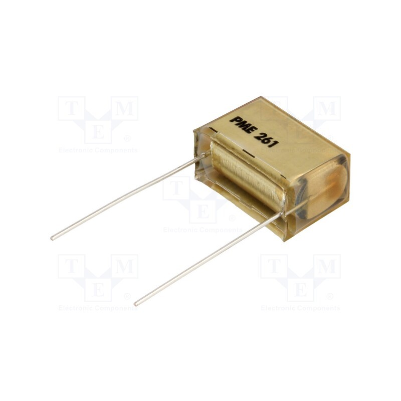 10 pcs : PME261KA5100KR19T0 - Capacitor: paper, 10nF, 220VAC, Pitch: 10.2mm, ±10%, THT, PME261