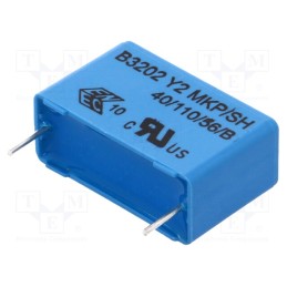 10 pcs : B32023A3104M000 - Capacitor: polypropylene, 100nF, 26.5x16.5x8.5mm, THT, ±20%, bulk