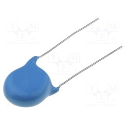 10 pcs : - Capacitor: ceramic, 2.2nF, 10kV, THT, 10mm, Øpin: 600um