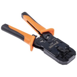 1 pcs - Tempo Hand Crimp Tool for RJ9 Connector, RJ11 Connector, RJ12 Connector, RJ45 Connector