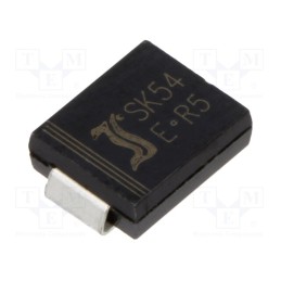 20 pcs : SK54SMC - Diode: Schottky rectifying, SMD, 40V, 5A, SMC,