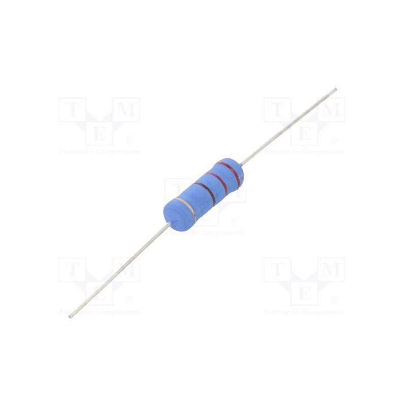 10 pcs : 4-2176412-0 - Resistor: metal oxide, 220Ω, 5W, ±5%, Ø6.5x17.5mm, -55÷155°C