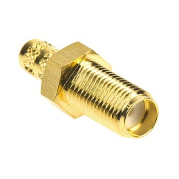 1 pcs - Amphenol, jack Panel Mount SMA Connector, 50Ω, Crimp Termination, Straight Body