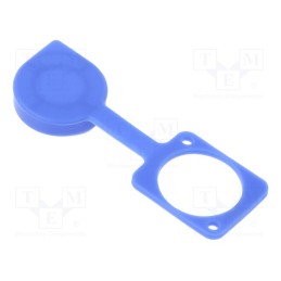10 pcs : CP30285L - Protection cap, blue, XLR standard, 19x24mm, FT