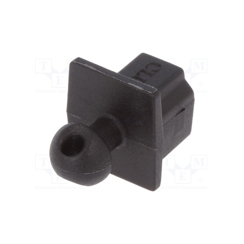10 pcs : CP30296 - Protection cap, USB 3.0, Application: USB B sockets, black