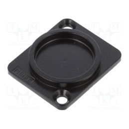 10 pcs : CP30300MB - Protection cap, countersunk screw hole, black, metal, D: 3mm