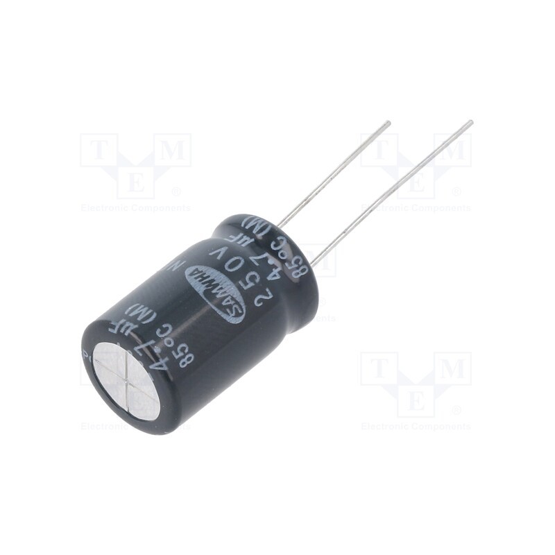 10 pcs : NP2E475M12020PH - Capacitor: electrolytic, THT, 4.7uF, 250VDC, Ø12.5x20mm, ±20%
