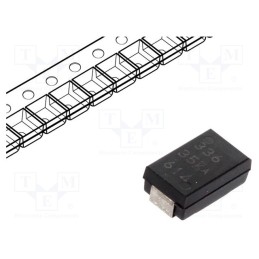 10 pcs : T591D107M010ATE025 - Capacitor: tantalum-polymer, low ESR, 100uF, 10VDC, D, 2917, SMD