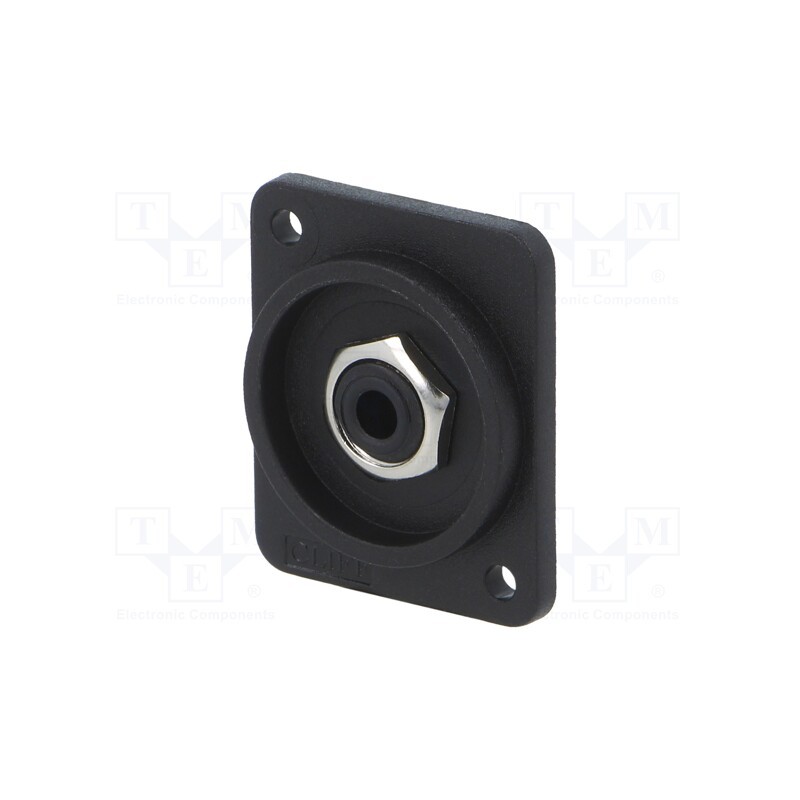 10 pcs : CP303075X - Socket, Jack 3,5mm, female, mono, soldering, XLR standard, 19x24mm