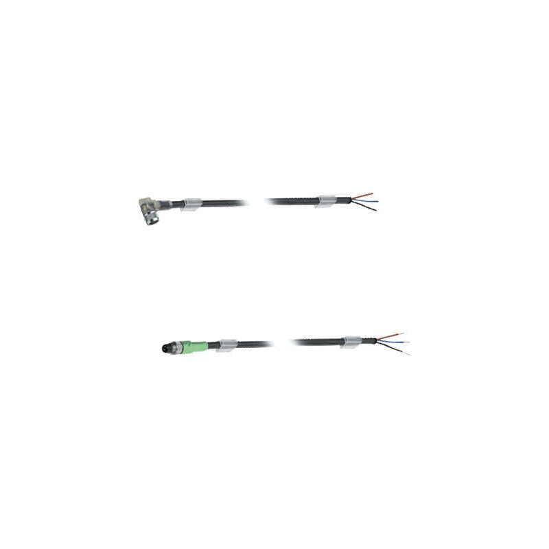 1 pcs - Phoenix Contact Straight Male 3 way M8 to Unterminated Sensor Actuator Cable, 5m