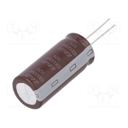 10 pcs : ED1A103MNN1840 - Capacitor: electrolytic, low ESR, THT, 10000uF, 10VDC, Ø18x40mm